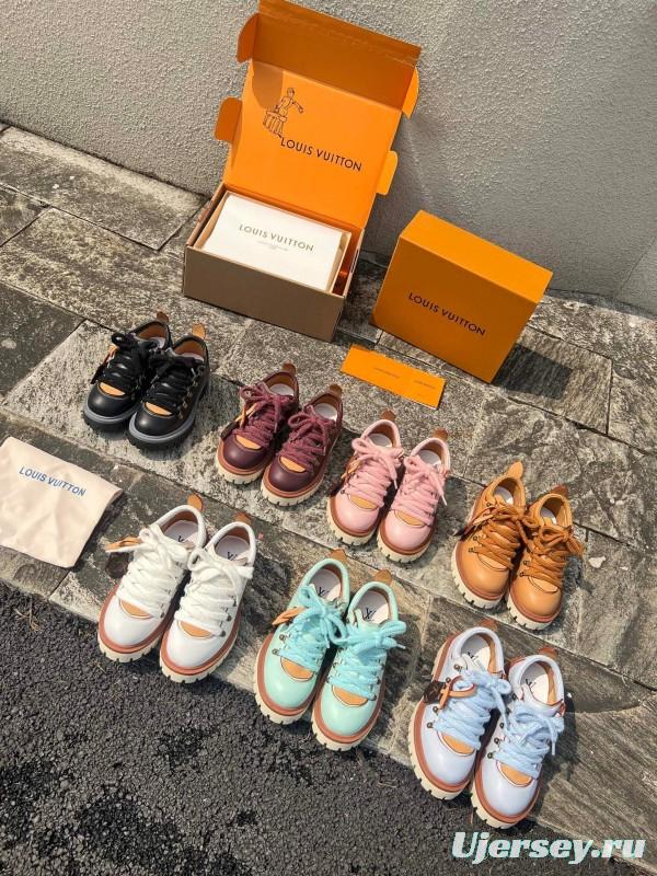 Louis Vuitton REMIX Lace-Up Derby Hiking Shoes - LY00340