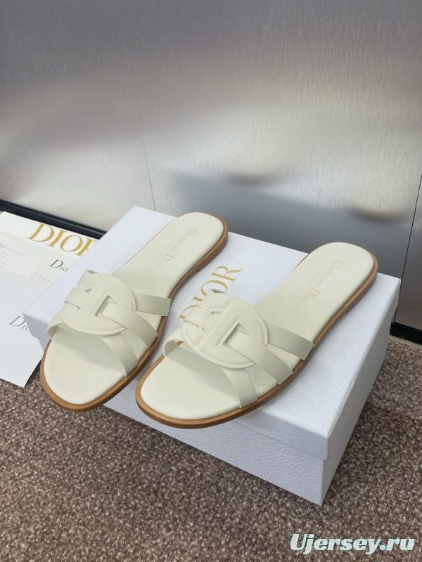 Dior D-Club Jelly Color Hollow Layered Cross Strap Women's Sandals - KFY00280