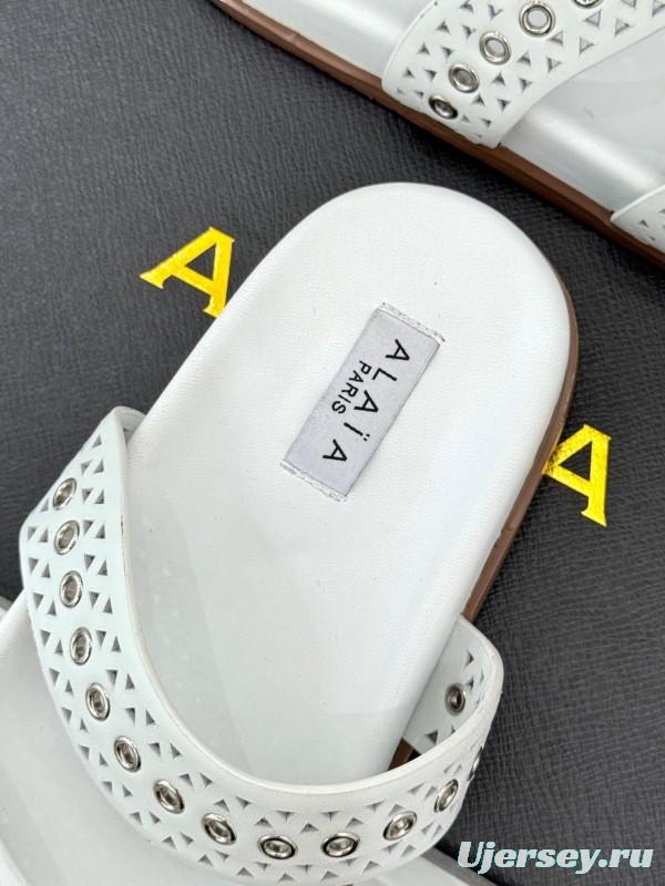 Alaia Spring Summer 2025 Laser-Cut Casual Sandals - KFY00260