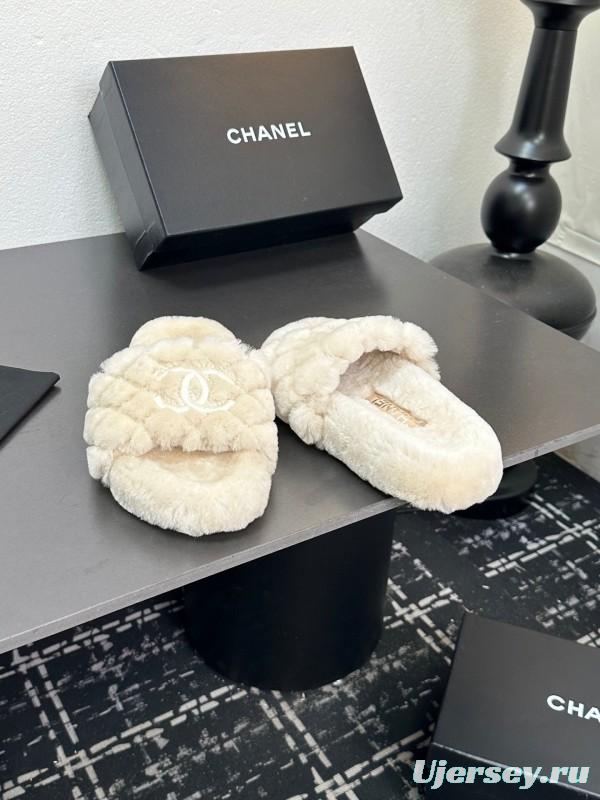 Chanel 2025 SS Classic Fluffy Slippers - LY00250