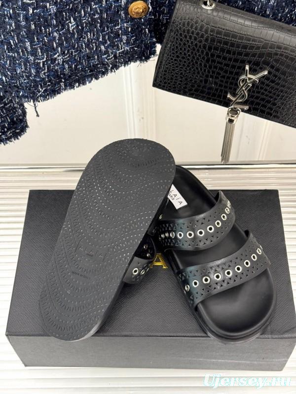 Alaia Spring Summer 2025 Hollow-Out Casual Sandals - KFY00260