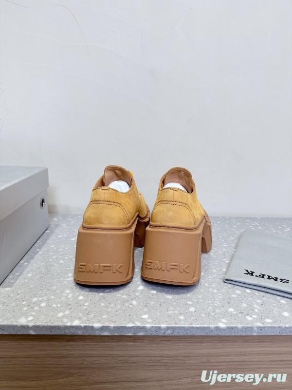 Smfk 2025 SS Collection Platform Derby Shoes with Thick Sole - LY00260