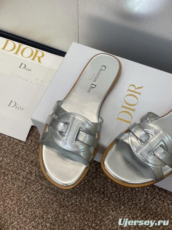 Dior D-Club Jelly Color Hollow Layered Cross Strap Women's Sandals - KFY00280