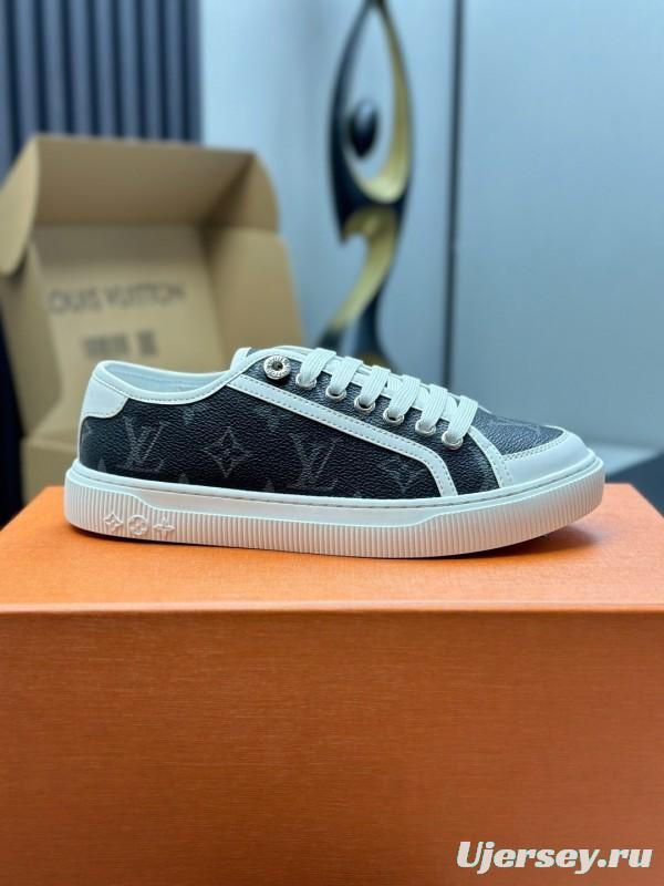 Louis Vuitton Time Out Series Animal Print Casual White Sneakers - AS00260