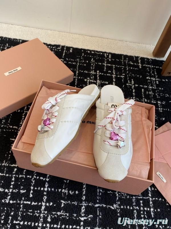 MiuMiu 2025 SS Early Spring Slip-On Trainer Loafer - KFY00295