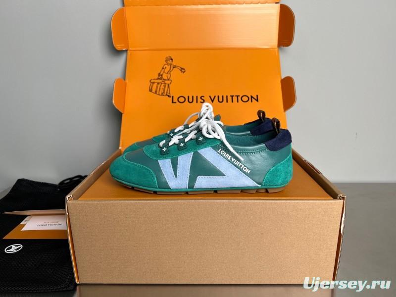 Lv Sneakerina 2025 SS Ballet Flat Low-Top Lace-Up Casual Shoes - YC