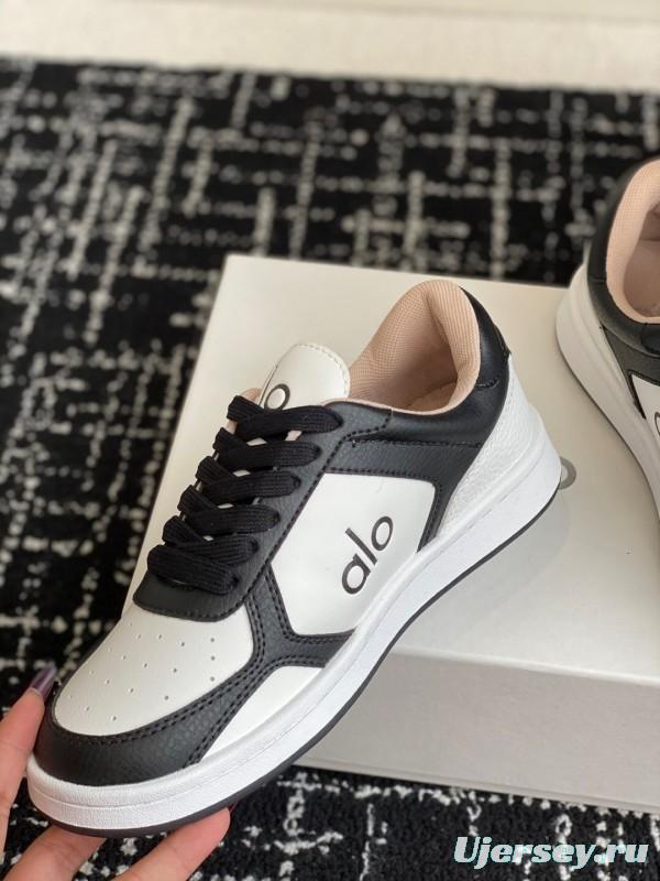 Alo 2025 SS Two-Tone White Sneakers Chunky Sole Comfort Casual - KFY00280