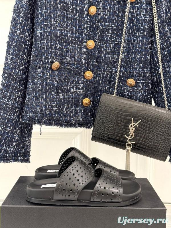 Alaia 2025SS Hollow-Out Casual Sandals - KFY00260