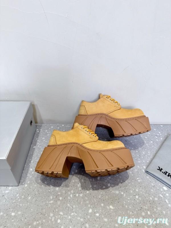 Smfk 2025 SS Collection Platform Derby Shoes with Thick Sole - LY00260