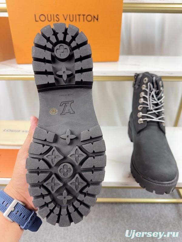 Timberland x LV Monogram Ankle Boots Waterproof Suede - LY00380