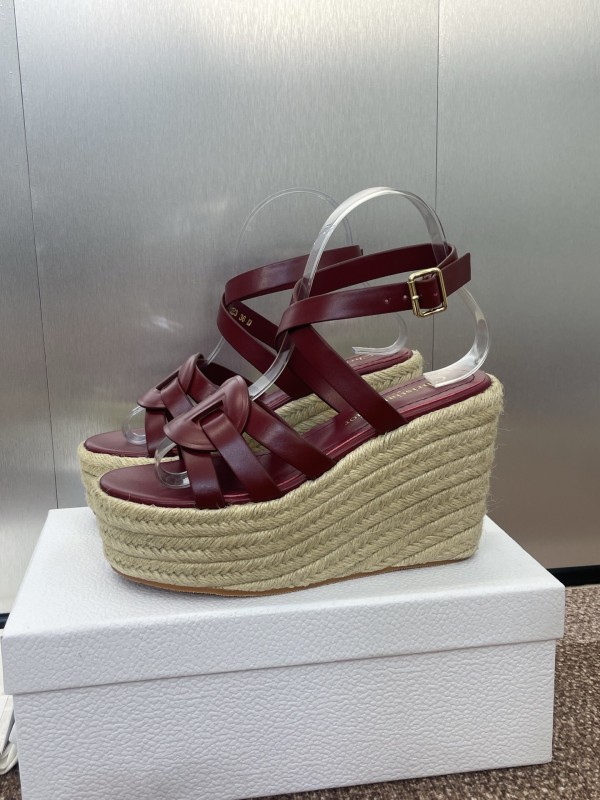 Dior D-Club Jelly Color Hollow Layered Cross Strap Platform High Heel Women Shoes - KFY00290