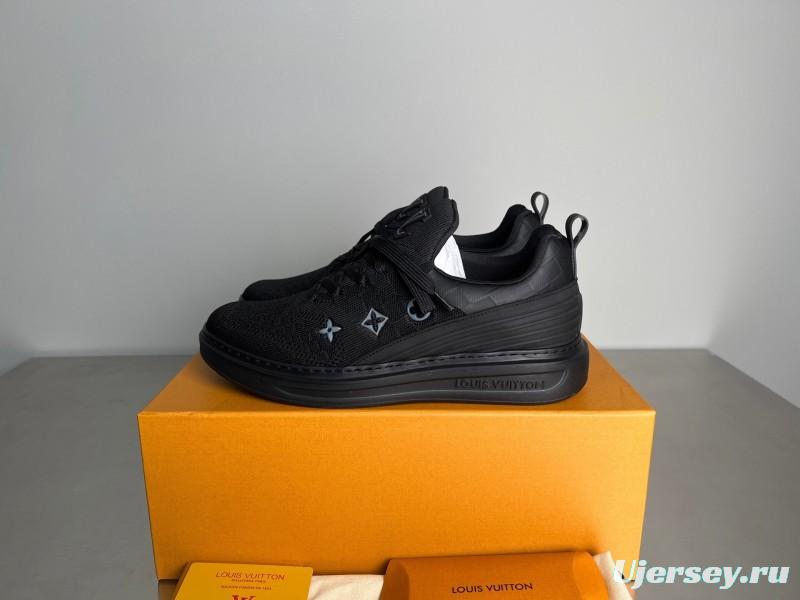 Louis Vuitton Beverly Hills Monogram Knit Sneakers with Imported IP Foam Sole - YC