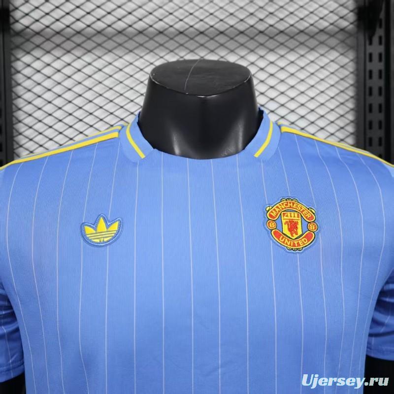 Player Version 25/26 Manchester United Sky Blue  Adidas Original Jersey