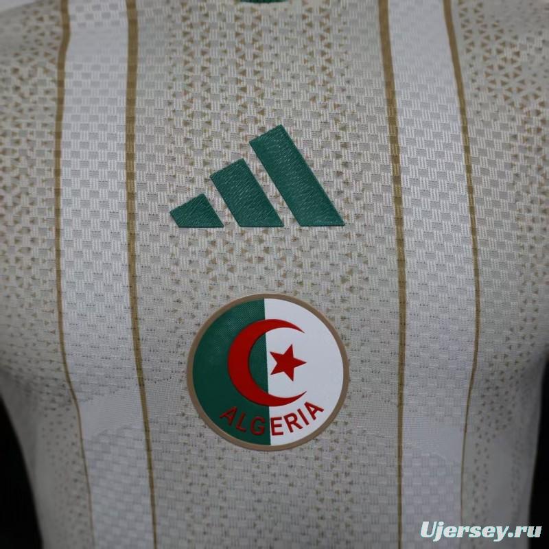 Player Version 2025 Algeria Home White Jersey