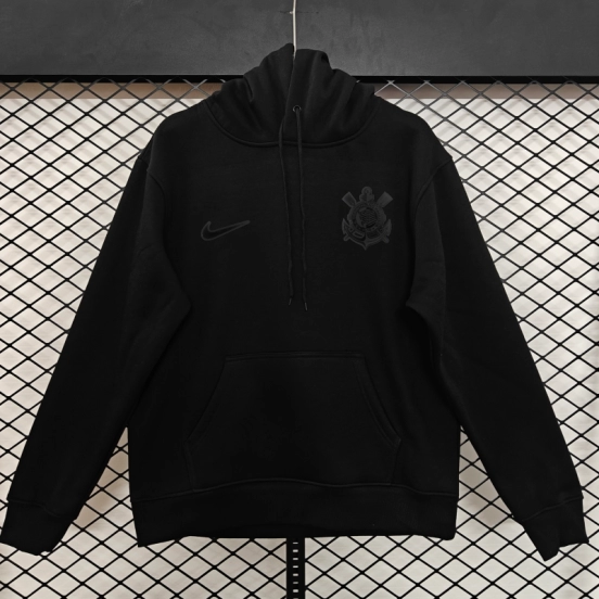 Player Version 25/26 Corinthians Black Full Zipper Jacket-9 Colors
