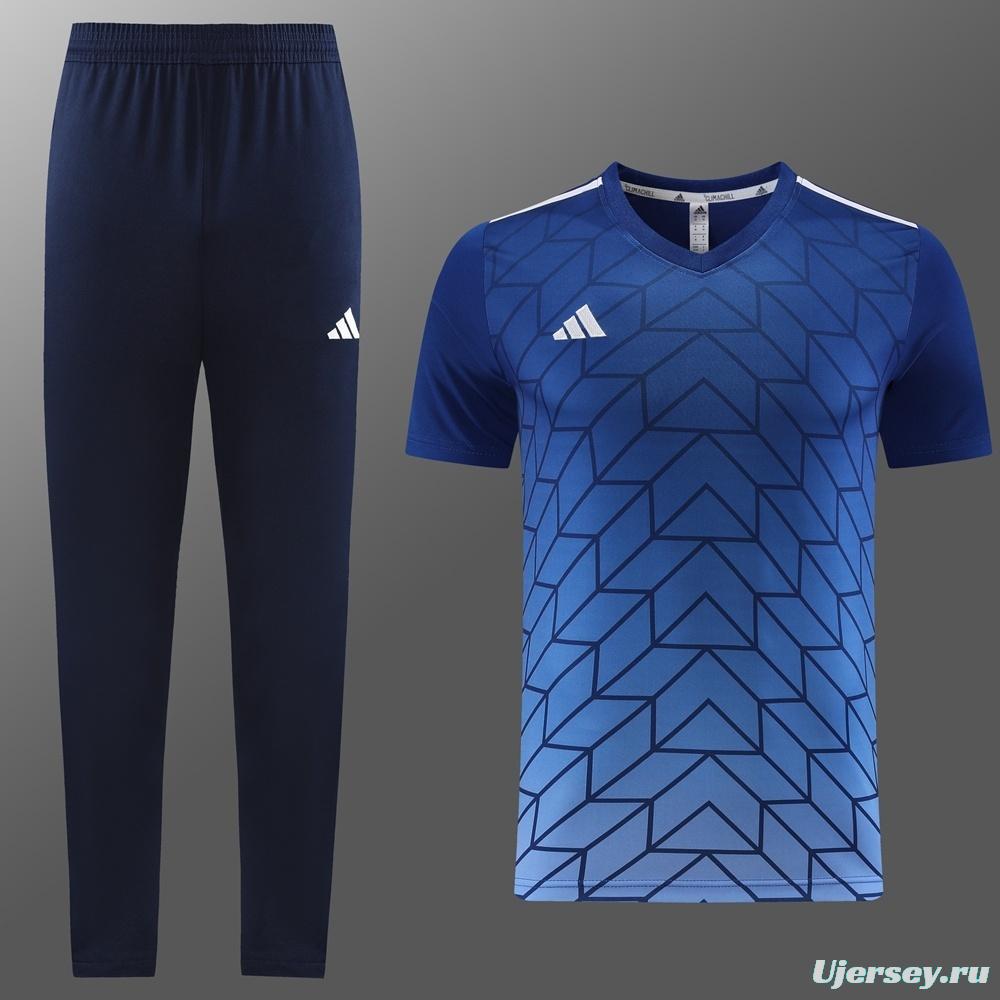 2025 Adidas Royal Blue Full Zipper Jacket+Long Pants