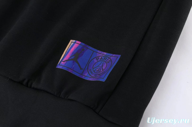 2025 Air Jordan Jumpman Black Purple Hoodie Full Zipper Jacket+Long Pants