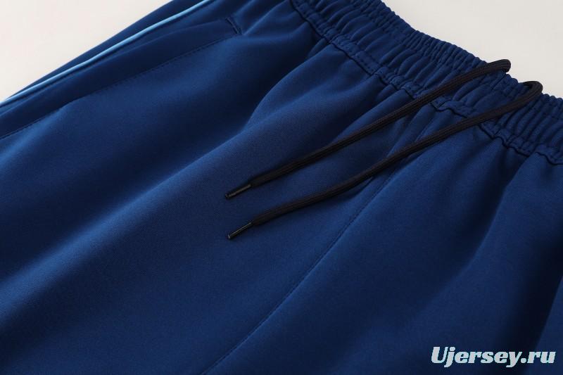 2025 Adidas Azure Blue Full Zipper Jacket+Long Pants