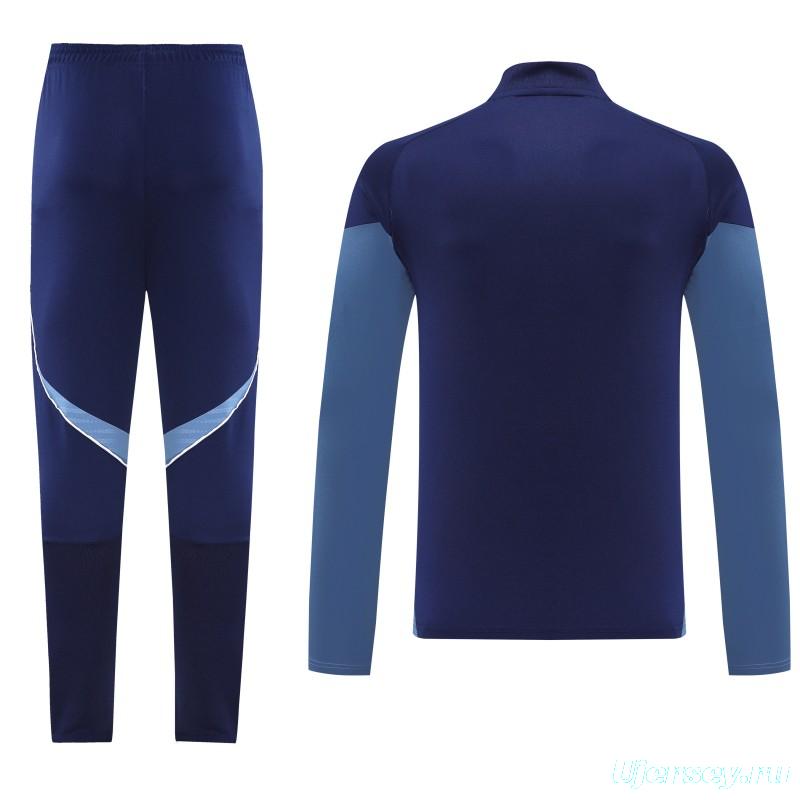 25/26  Adidas Navy Blue Full zipper Jacket Tracksuit+ long pants