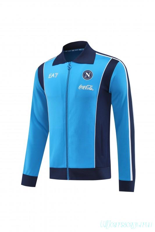 25/26 SSC Napoli Sky Blue Full zipper Jacket Tracksuit+ long pants