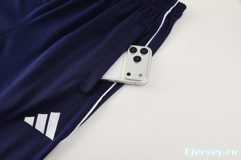 25/26  Adidas Navy Blue Full zipper Jacket Tracksuit+ long pants
