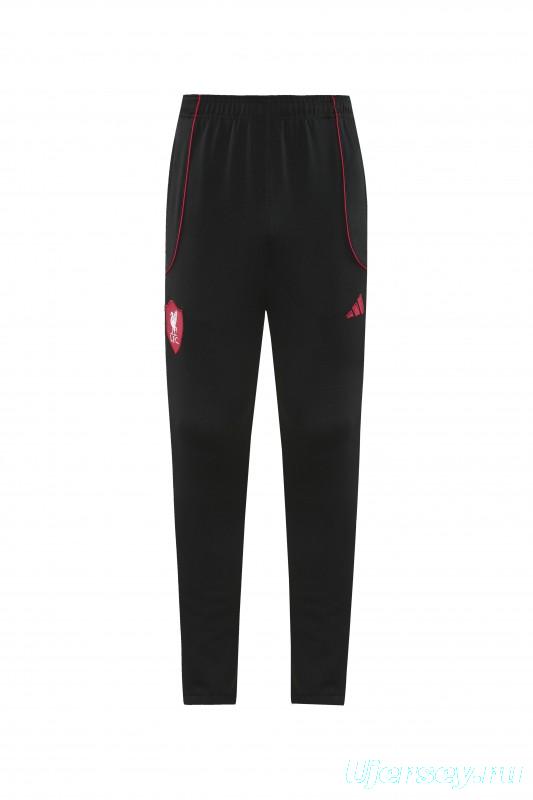 25/26 Liverpool FC Black  Full zipper Jacket Tracksuit+ long pants