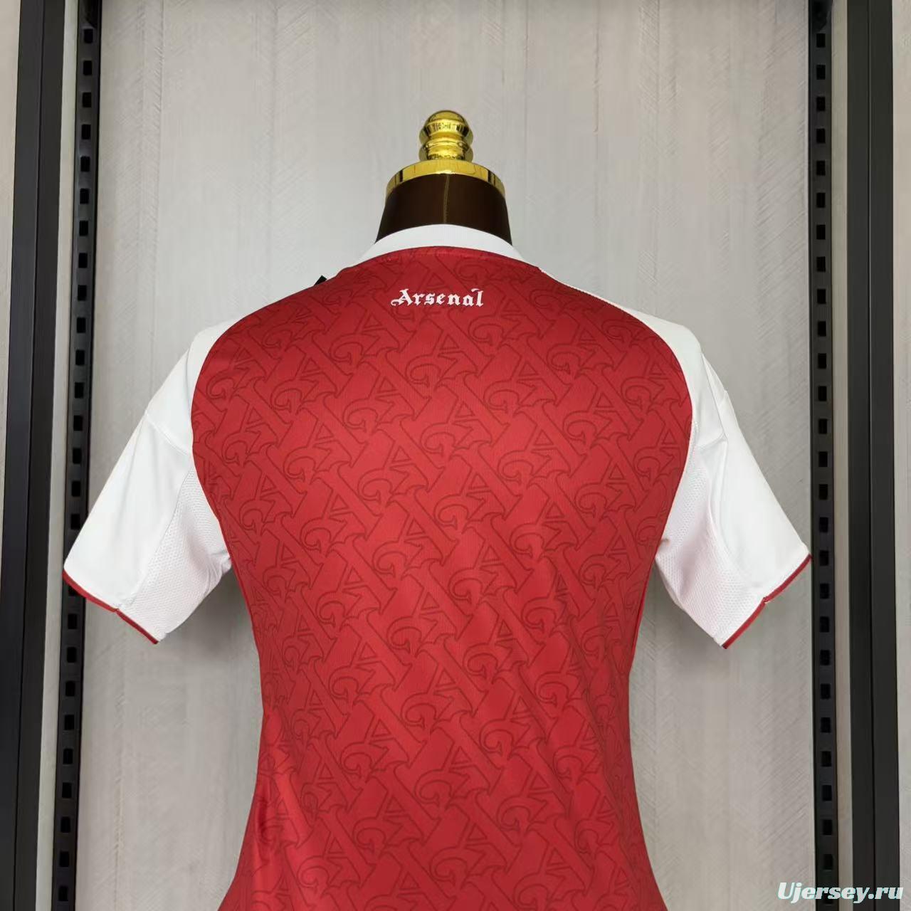 25/26 Women Arsenal Home Jersey