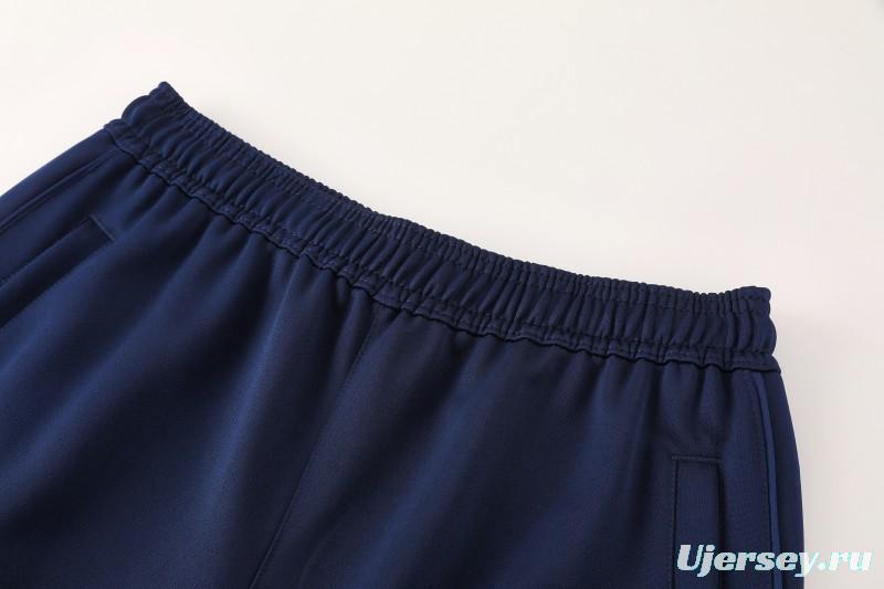 25/26 Arsenal  Navy Blue  Full zipper Jacket Tracksuit+ long pants