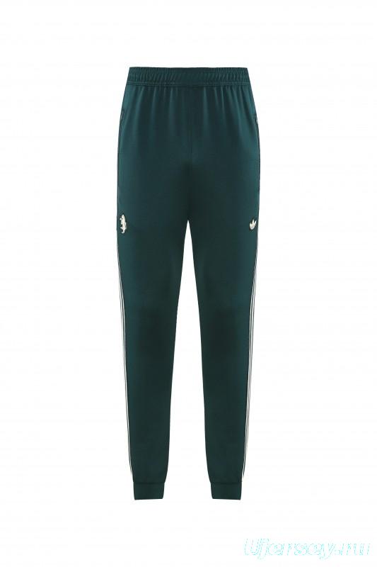 25/26  Juventus Retro Dark Green  Full zipper Jacket Tracksuit+ long pants