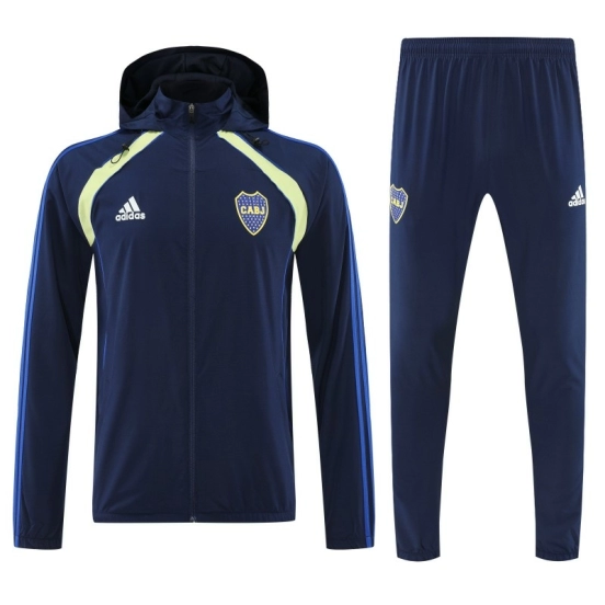 25/26 Boca Juniors Navy Blue Full zipper Jacket Tracksuit+ long pants