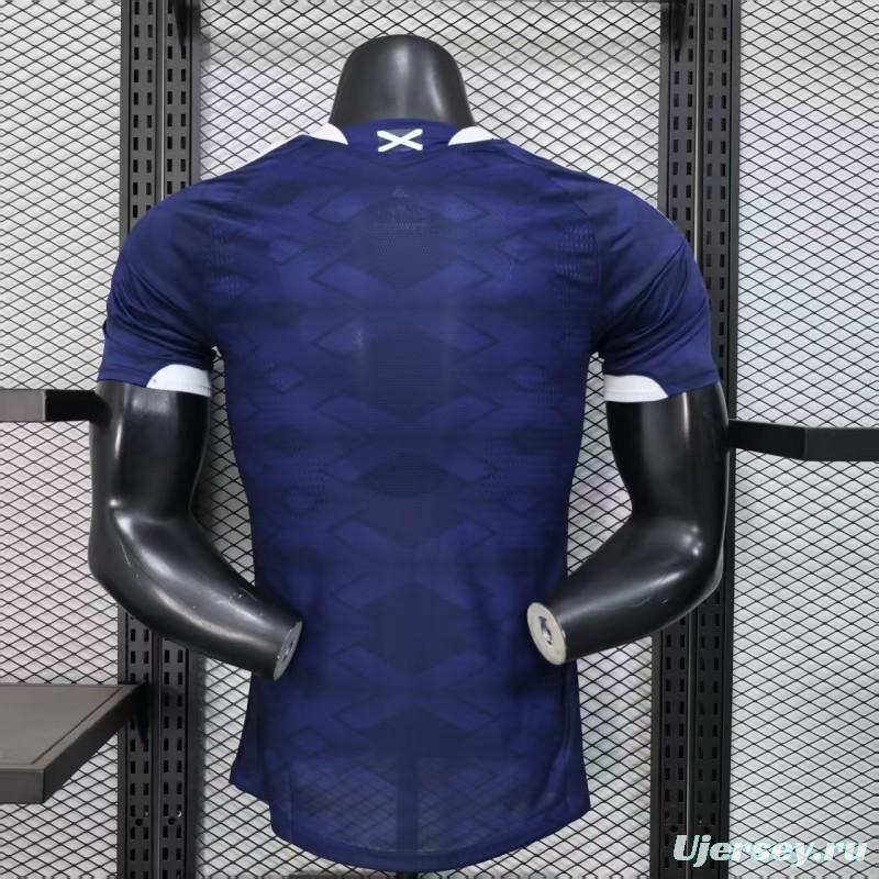 2026 Player Version  Scotland Home Navy Blue  Jersey