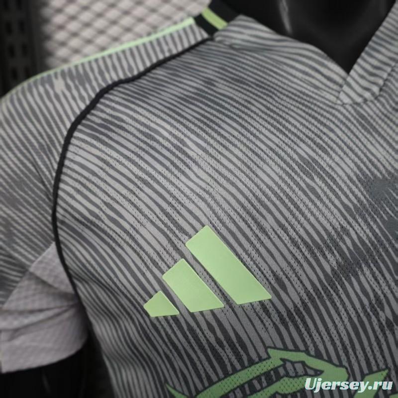 25/26 Player Version  Club América Third Gray Neon Green Jersey