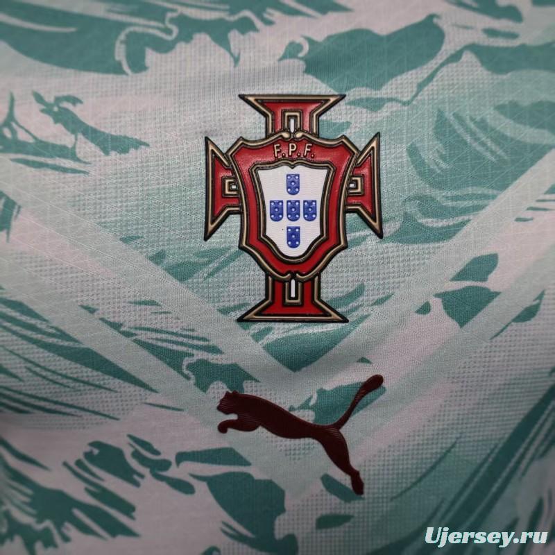 2026 Player Version  Portugal Away White  Long Sleeve Jersey