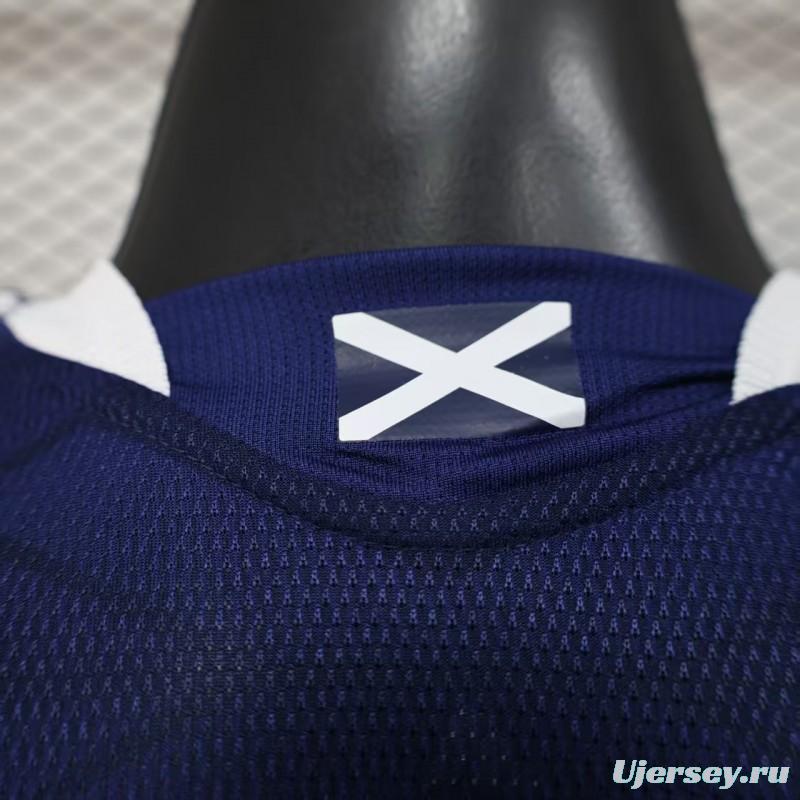 2026 Player Version  Scotland Home Navy Blue  Jersey
