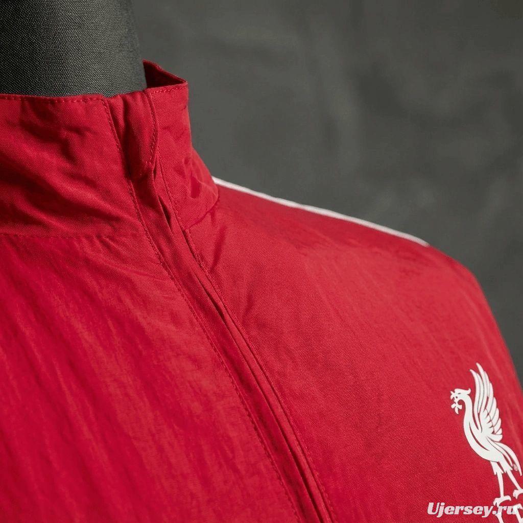 2026 Liverpool Red And White Reversible Full Zipper Jacket