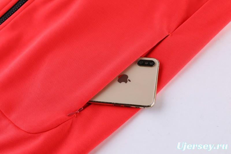 26/27 Liverpool Red Full Zipper Hooded Jacket Tracksuit + Long Pants