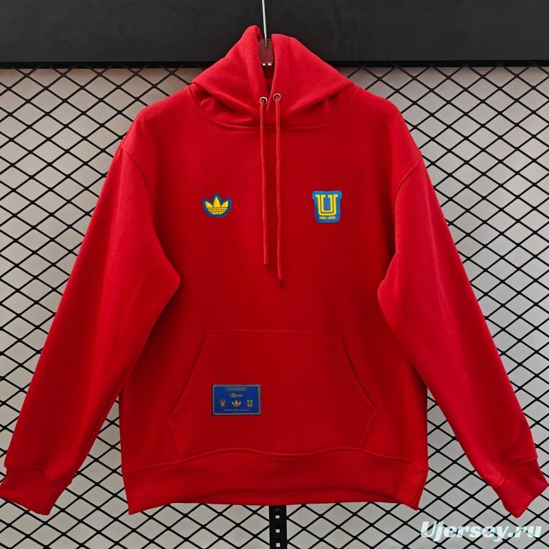 25/26 Tigres UANL Embroidered Logo Hoodie 9 Colors