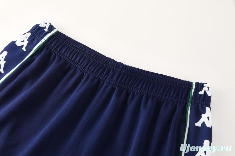 26/27 Real Betis x Kappa Navy Blue  Full Zipper Jacket Tracksuit + Long Pants