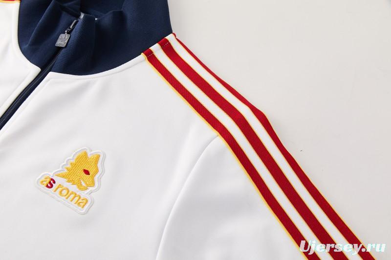 25/26 Roma White Full Zipper Jacket + Long Pants