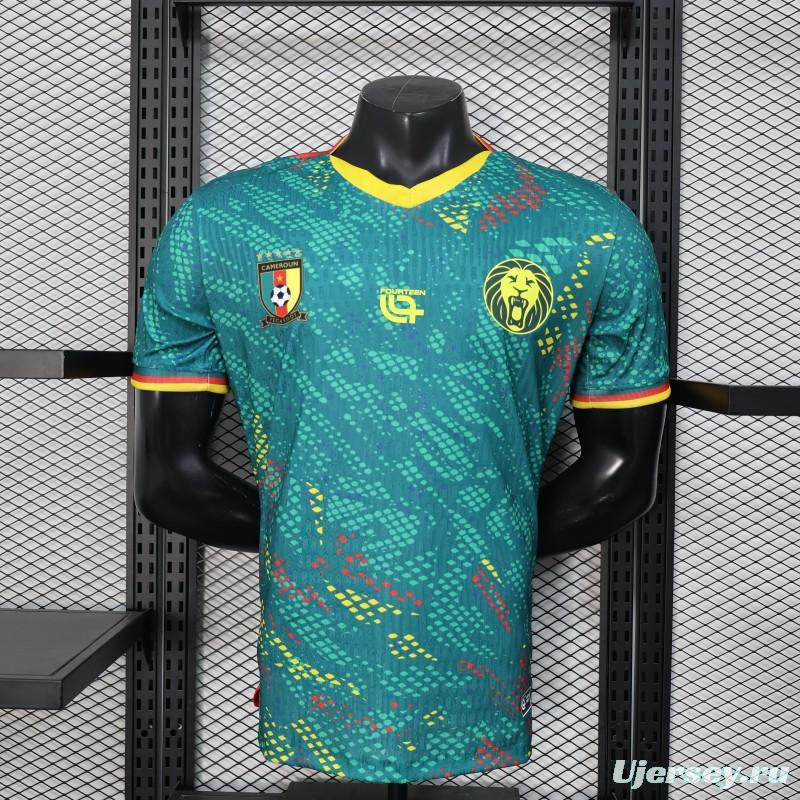 2026 Player Version Cameroon Green with Colorful Dot Pattern Jersey