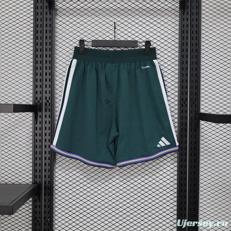 2026 Player Version Saudi Arabia Green with White Side Stripes  Shorts
