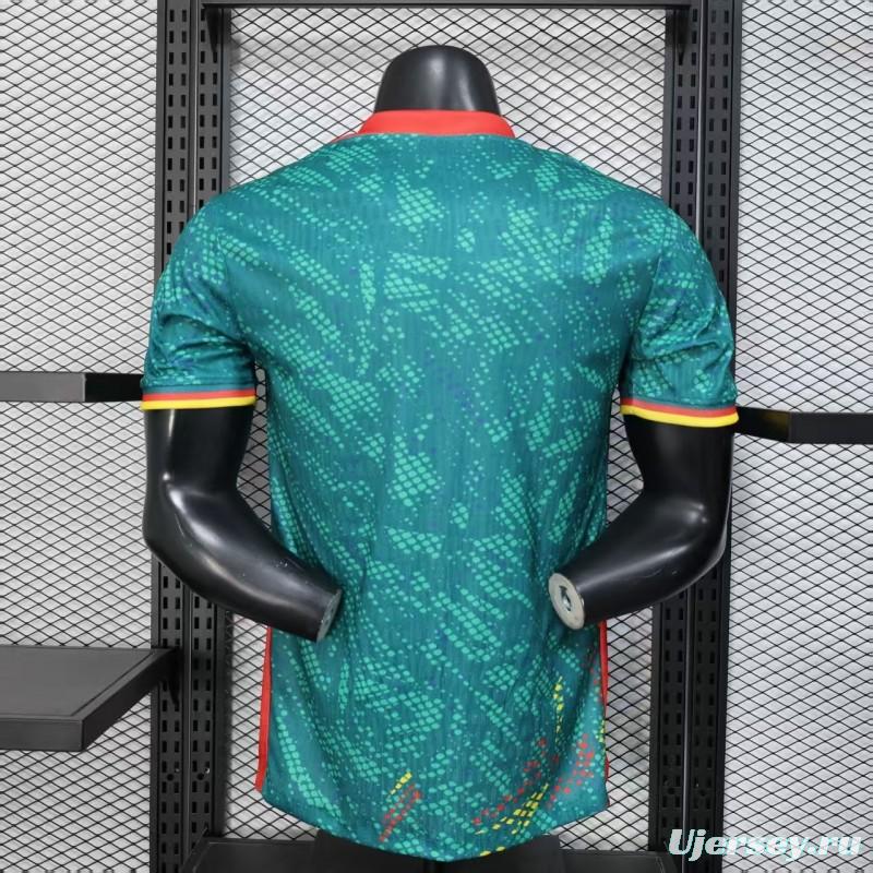 2026 Player Version Cameroon Green with Colorful Dot Pattern Jersey