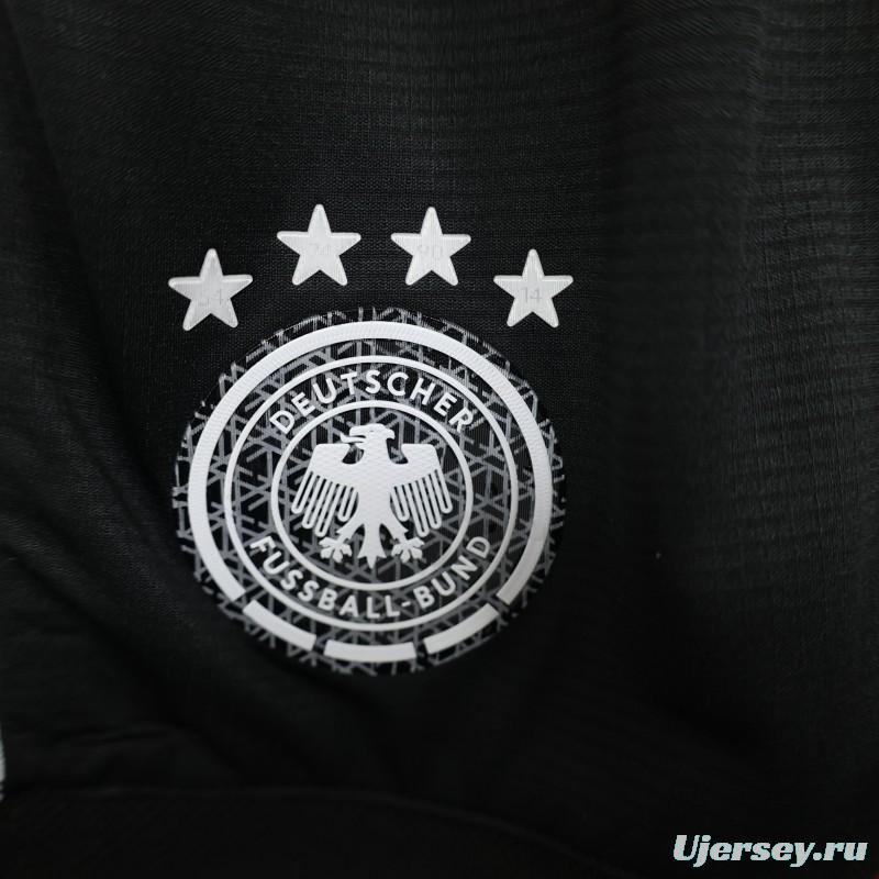 2026 Player Version Germany Black with White Stripes Shorts