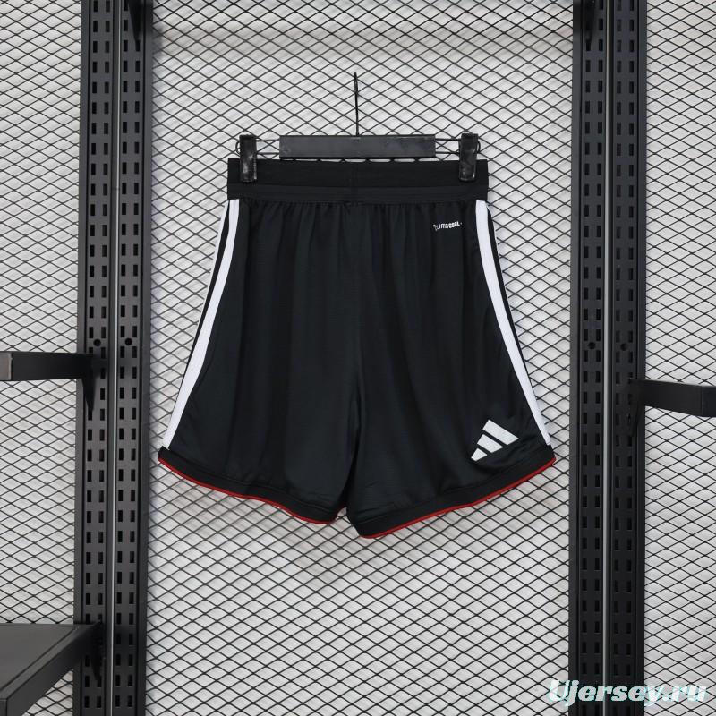 2026 Player Version Germany Black with White Stripes Shorts