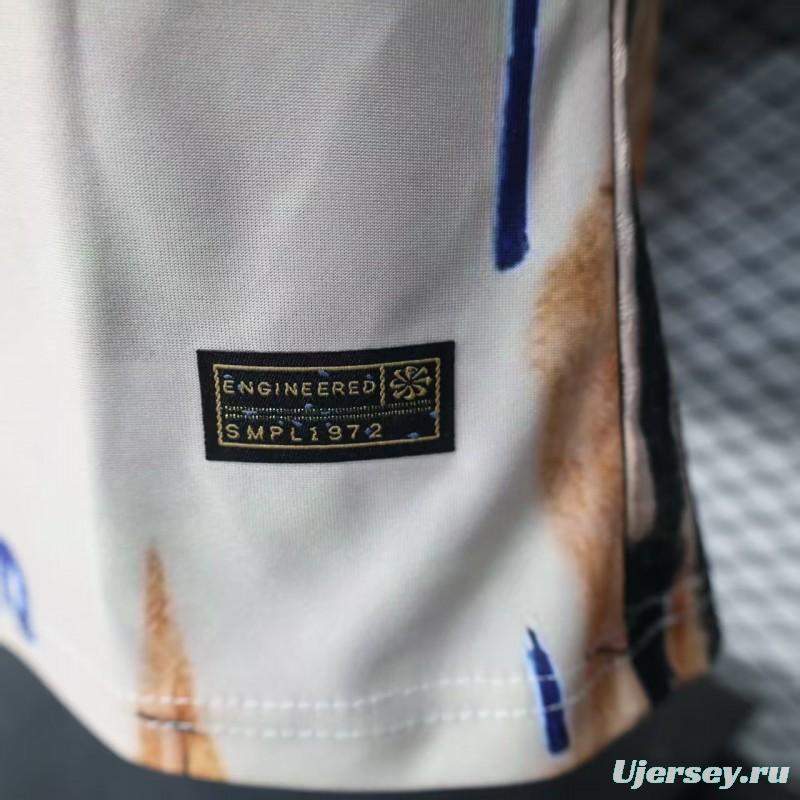 Player Version 2026 Brazil CBF Hand-Drawn Art Special Edition Jersey Featuring Ronaldo & Ronaldinho