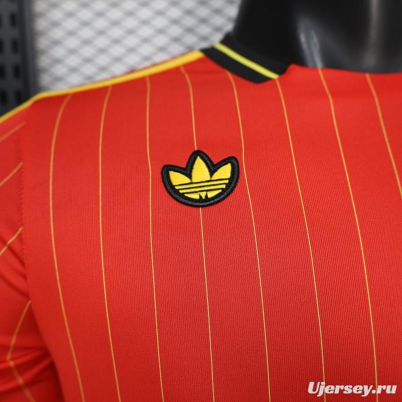 Player Version 2026 Belgium Red Terrace Icons White Jersey