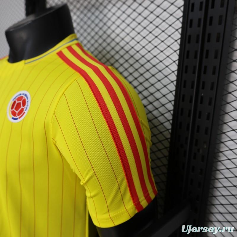 Player Version 2026 Colombia Yellow Terrace Icons Jersey