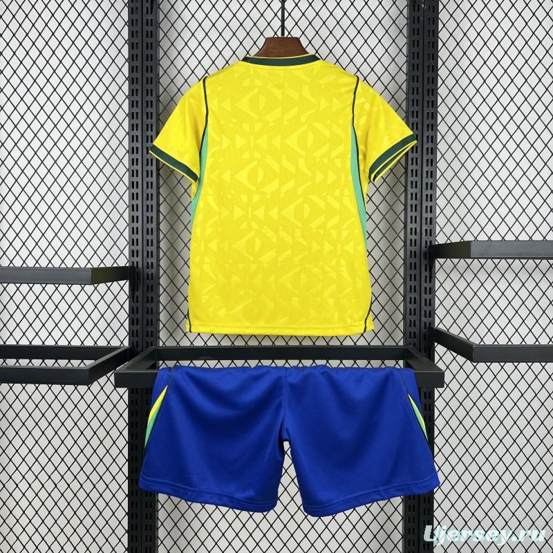 2026 Kids Brazil World Cup Home Kit