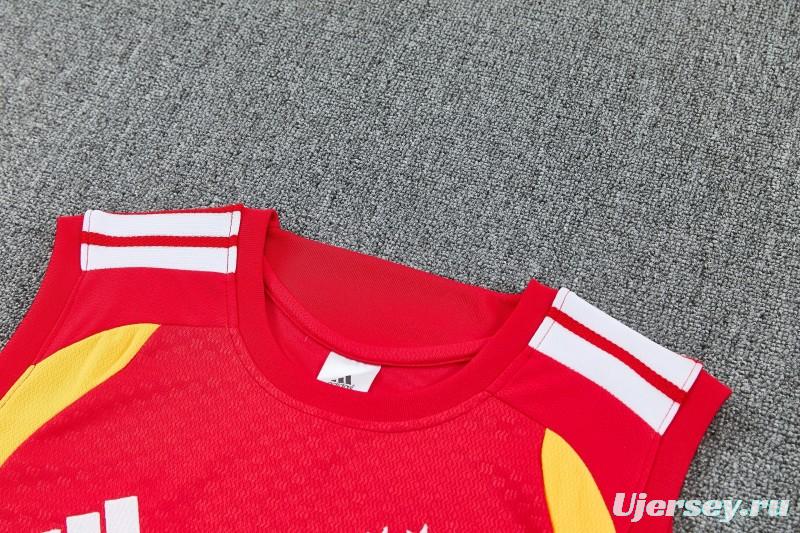 26/27 Germany Red  Sleeveless Training Vest +Shorts Set