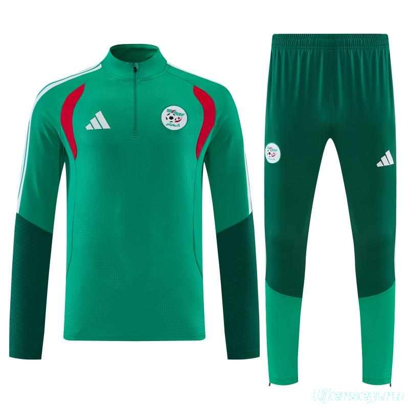 26/27  Algeria Green Half Zipper Jacket  Tracksuit + Long Pants